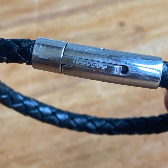 🇮🇹 Lambretta leather bracelet in black - Picture 8 of 8